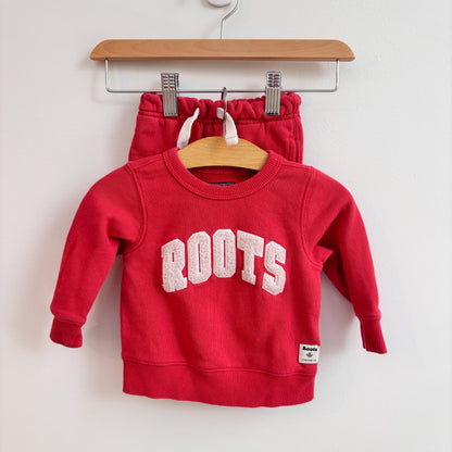 Red + Pink Sweatsuit (3-6M)