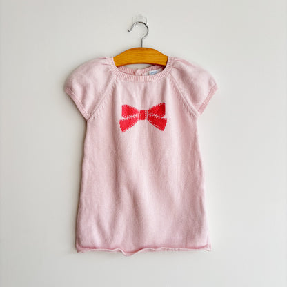 Pink Bow Sweater Dress (12M)