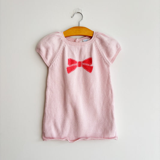 Pink Bow Sweater Dress (12M)