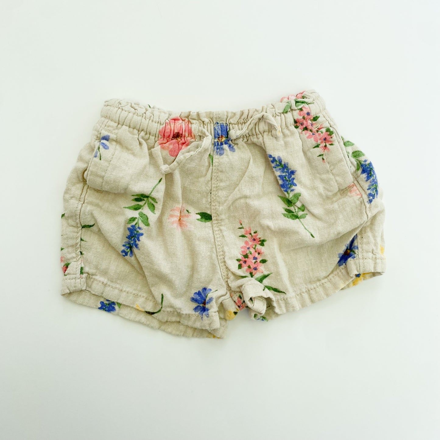 Floral Linen-Like Shorts (18-24 M)