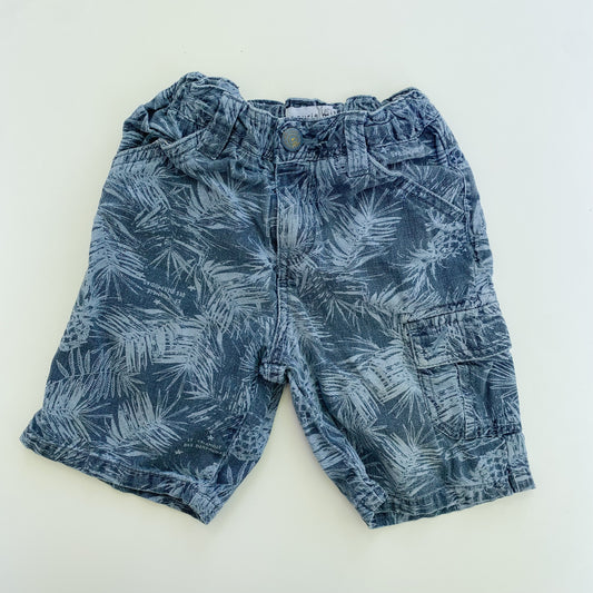 Palm Print Shorts (4T)