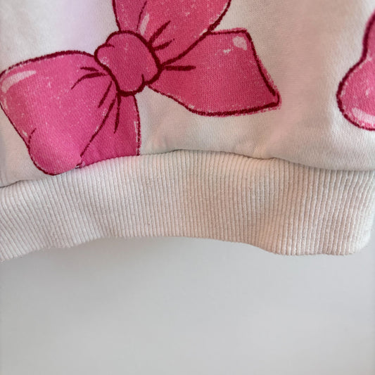 Lightweight Pink Bow Sweatshirt (2-4Y)