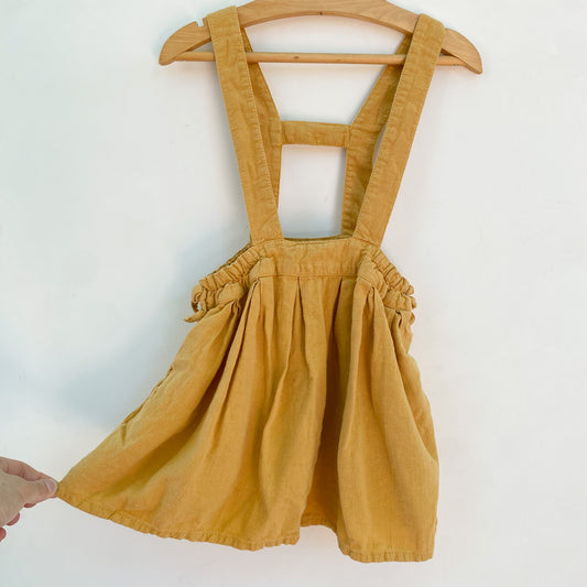 Yellow Suspender Skirt (3T)