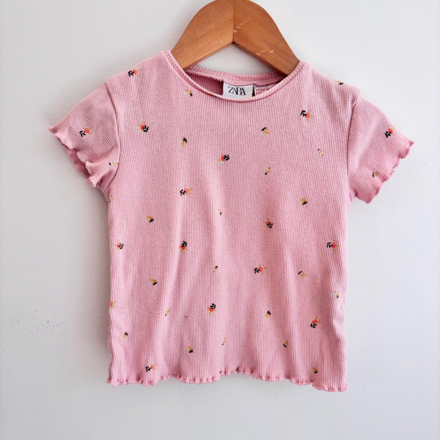 Ribbed Floral Tee (9-12M)