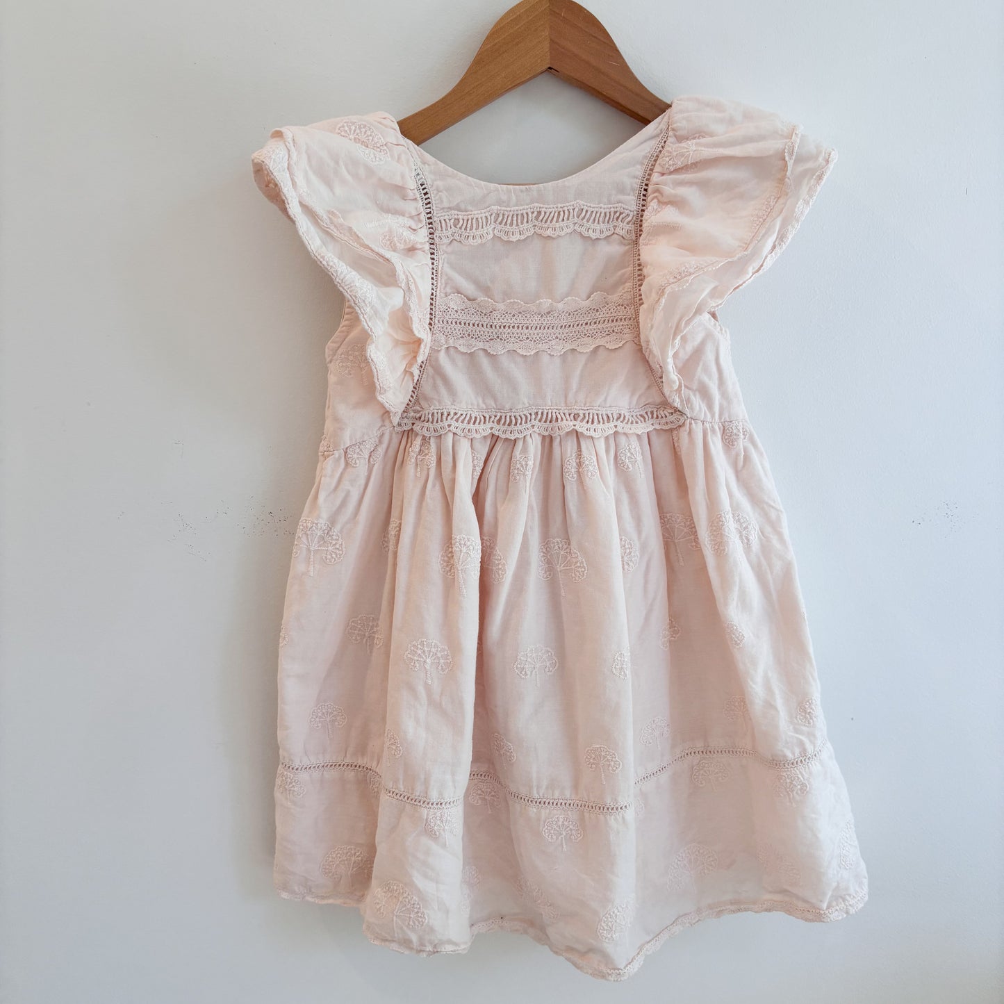 Pale Pink Embroidered Dress (3-4Y)