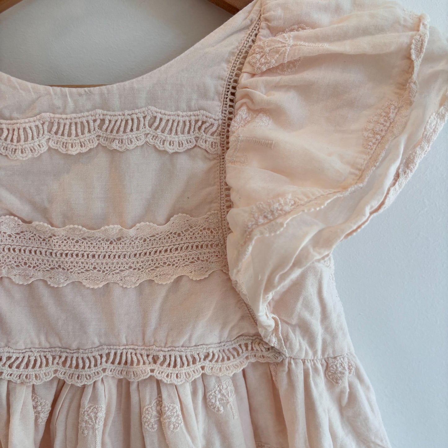 Pale Pink Embroidered Dress (3-4Y)