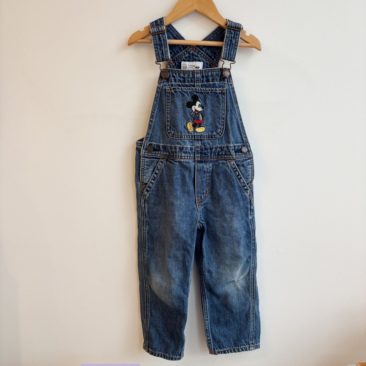PLAY - Mouse Character Denim Overalls (3Y)