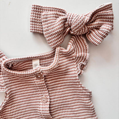 Woven Striped Romper (6-9M)