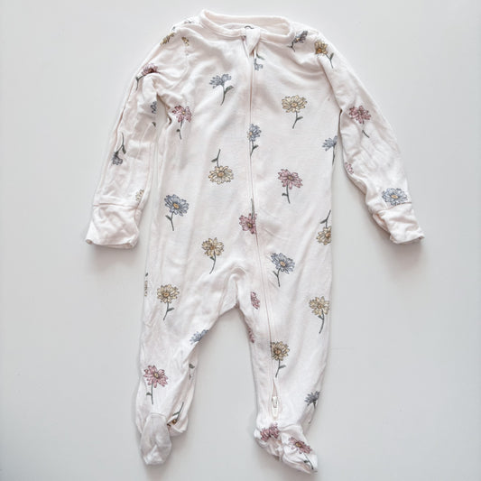 Soft Floral Sleeper (0-3M)