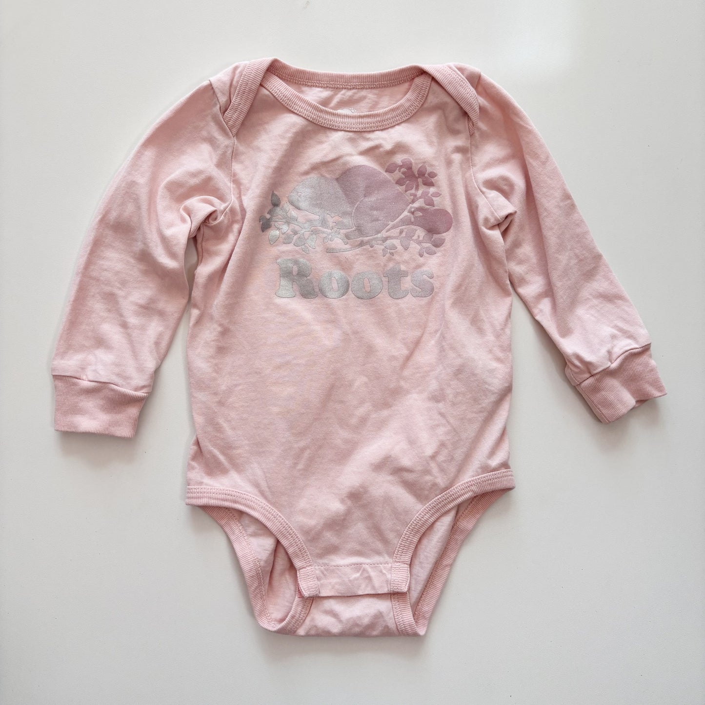 Pale Pink Logo Bodysuit (6-12M)
