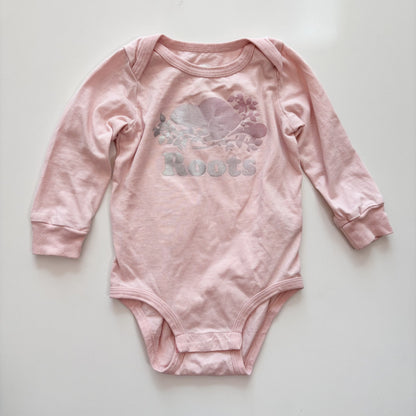 Pale Pink Logo Bodysuit (6-12M)