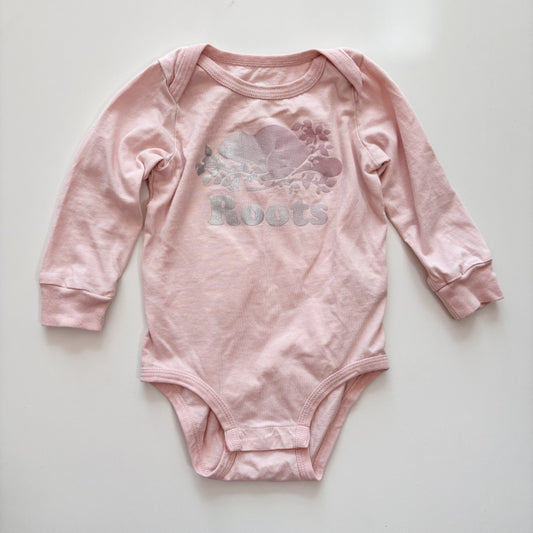 Pale Pink Logo Bodysuit (6-12M)