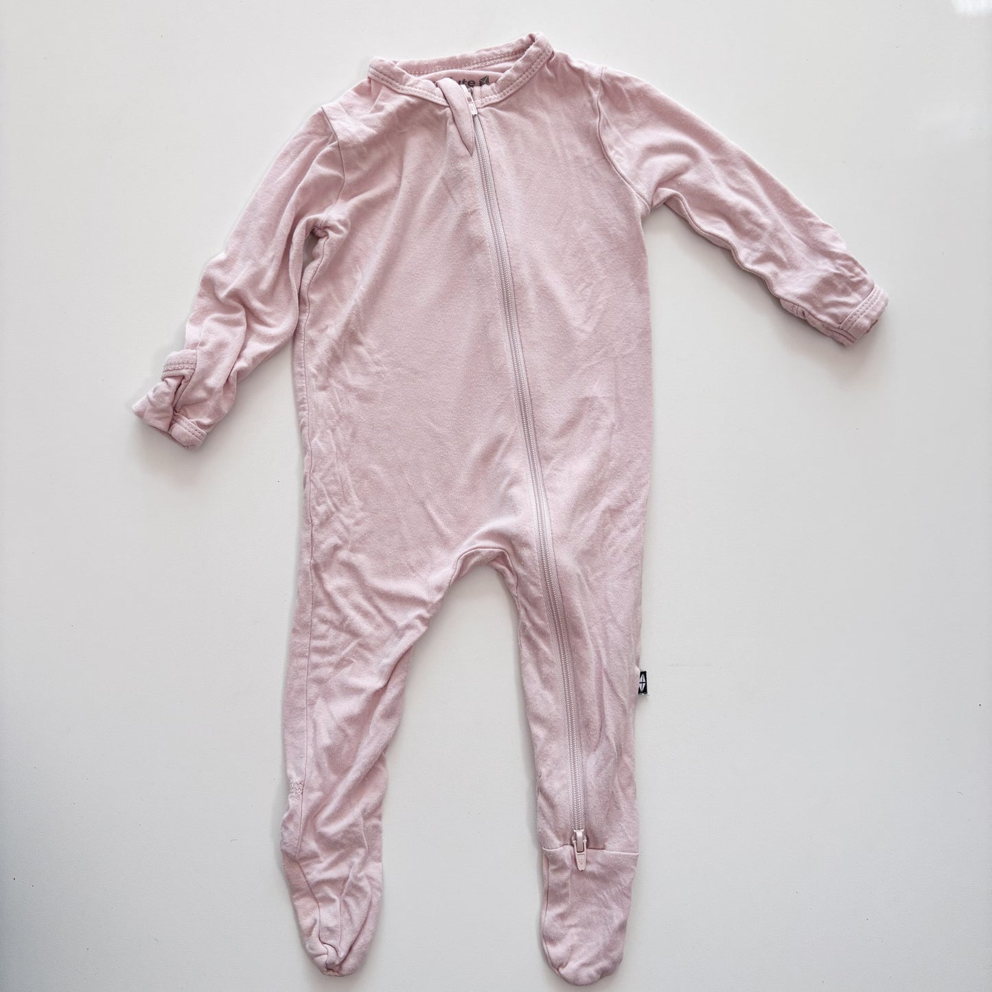 Pale Pink Bamboo Sleeper (0-3M)