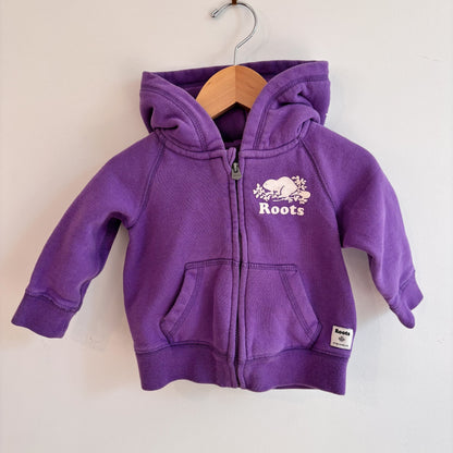 Purple Zip Hoodie (6-12M)