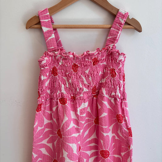 Pink Floral Romper (5-6Y)