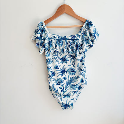 Ruffled Floral Swim Suit (6Y)