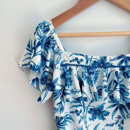 Ruffled Floral Swim Suit (6Y)