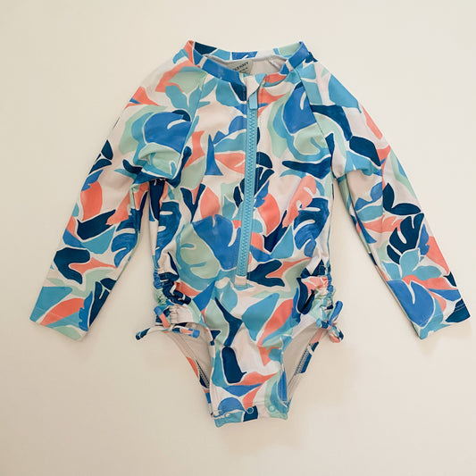 Abstract Floral Swimsuit (12-18M)