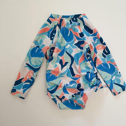 Abstract Floral Swimsuit (12-18M)