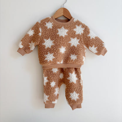 Tan + White Teddy Bear Set (3-6M)