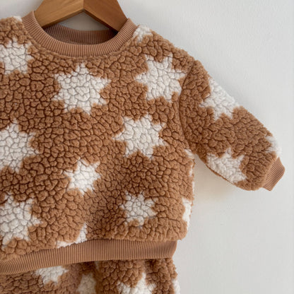 Tan + White Teddy Bear Set (3-6M)