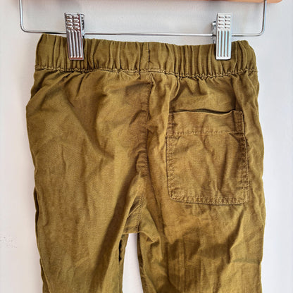 Green Linen-Blend Pants (3T)