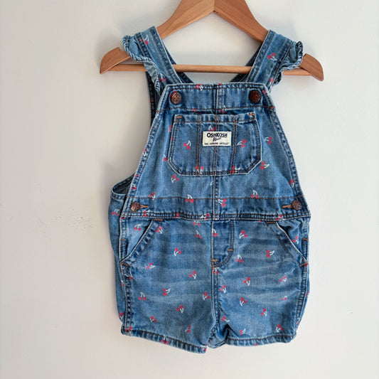 Cherry Print Shortalls (12-18M)