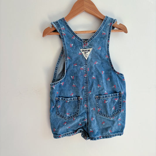 Cherry Print Shortalls (12-18M)