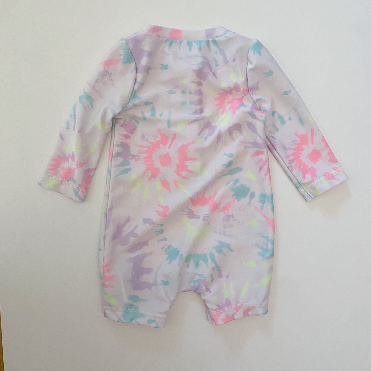 White Tie Dye Swimsuit (0-6M)