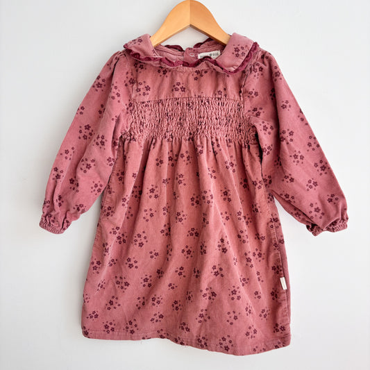 Floral Corduroy Dress (3T)