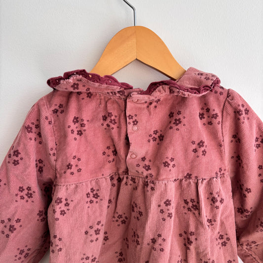 Floral Corduroy Dress (3T)