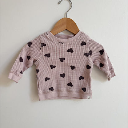 Heart Waffle Tee (0-3M)