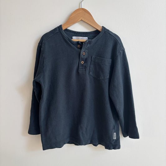 Textured Black Long Sleeve Shirt  (6Y)