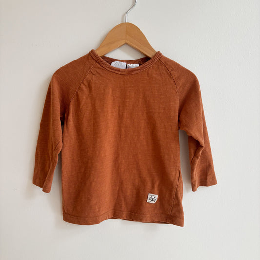 Soft Brown Long Sleeve Shirt (12-18M)