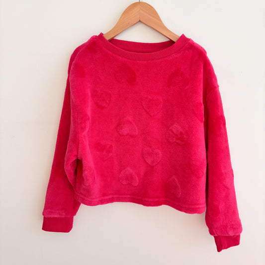 Bright Pink Velour Sweatshirt (6Y)