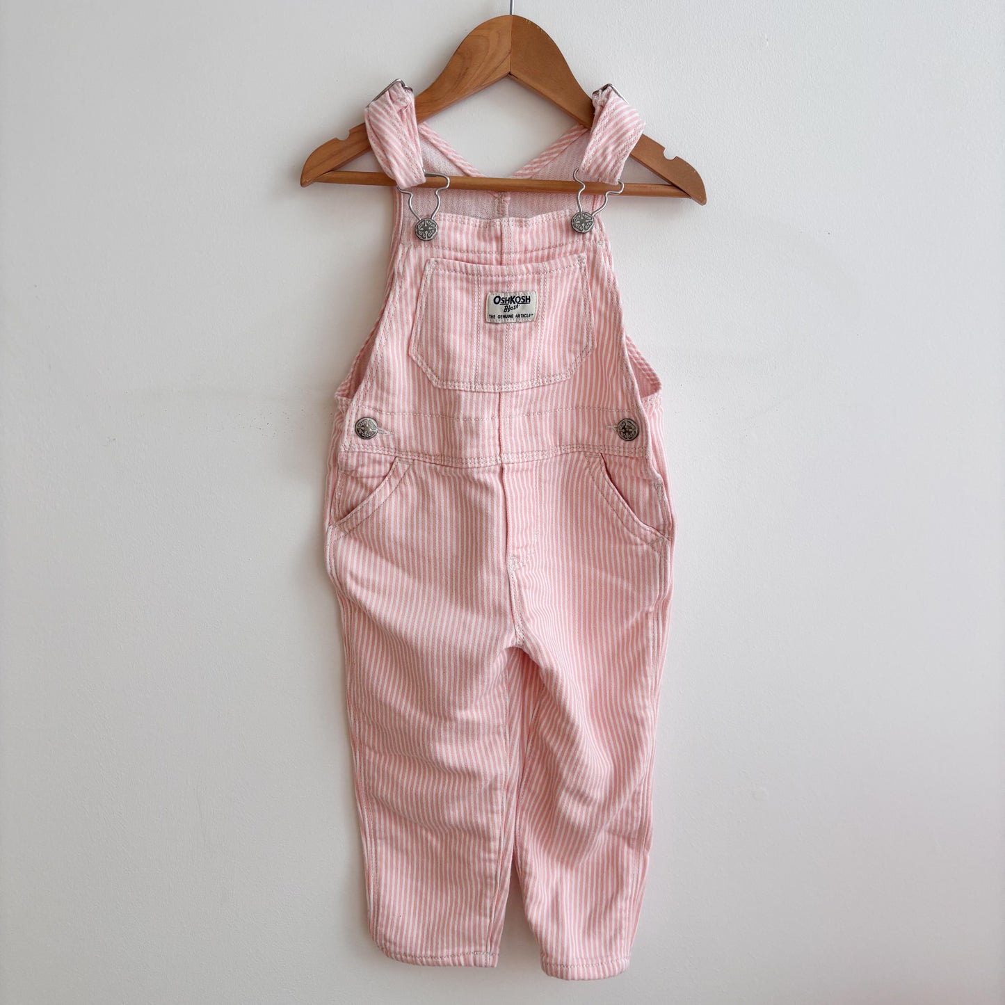 Soft Striped Overalls (2T)