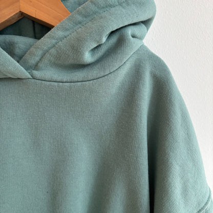Turquoise Semi-Cropped Hoodie (10Y)