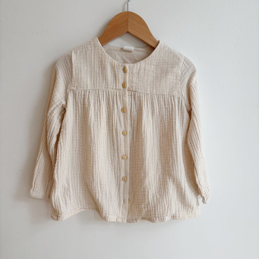 Cream Muslin Blouse (18-24M)