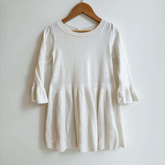 Fine Knit White Dress (3T)