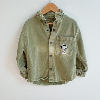 Green Denim Dog Shirt (3T)