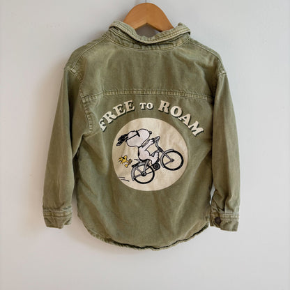 Green Denim Dog Shirt (3T)