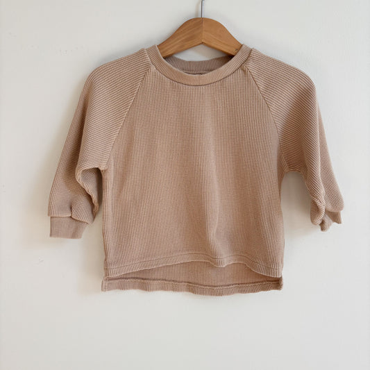 Tan Waffle Shirt (12-18M)