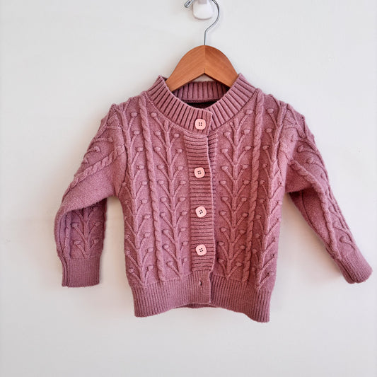 Pink Button-Up Sweater (2T)