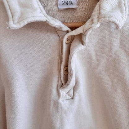 Cream Collared Sweatshirt (7Y)