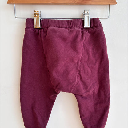 Burgundy Sweatpants (12-18M)