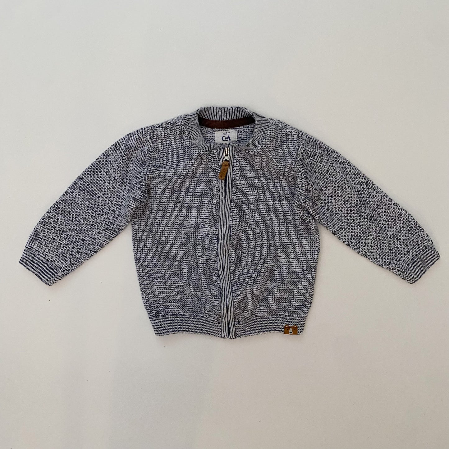 Striped Zip Sweater (9-12M)