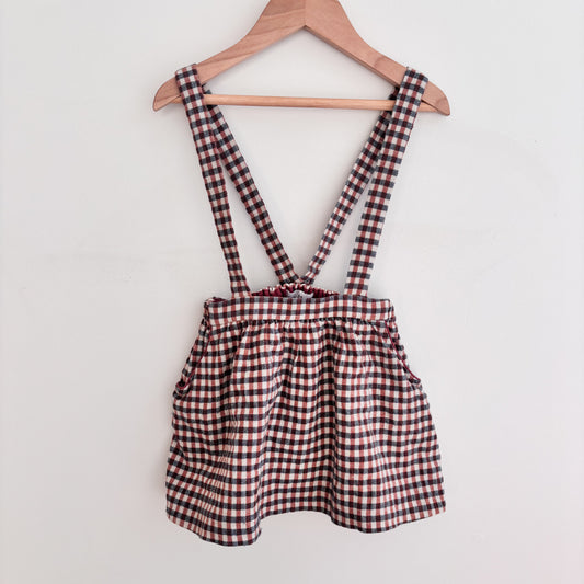 Plaid Suspender Skirt (3-4Y)