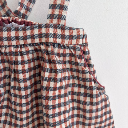 Plaid Suspender Skirt (3-4Y)