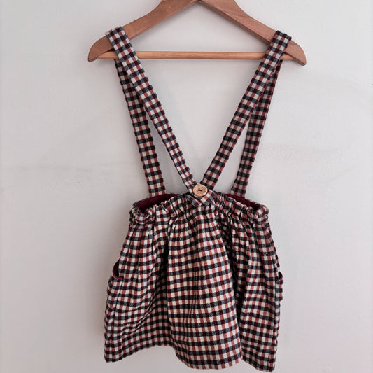 Plaid Suspender Skirt (3-4Y)