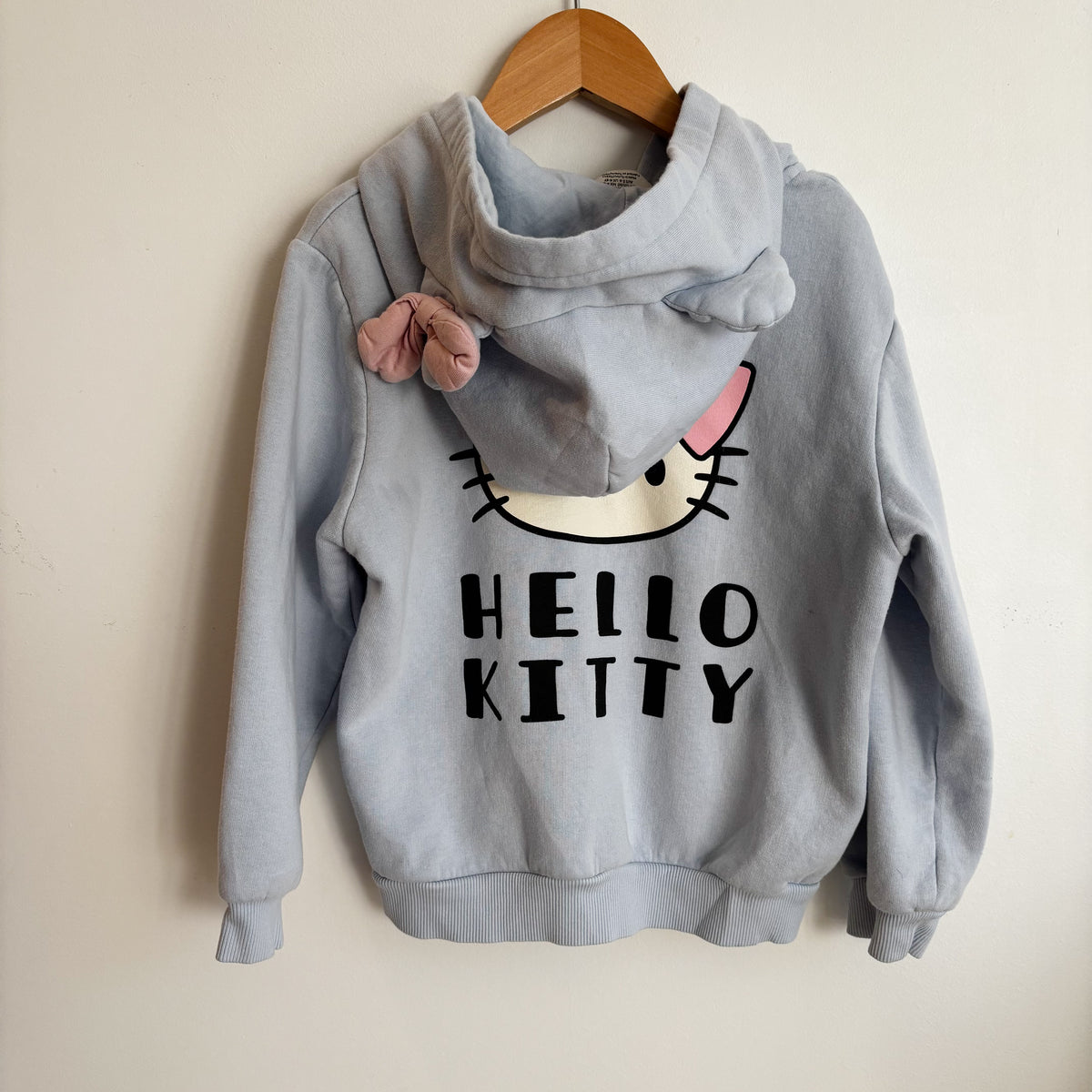 Baby Blue Cat Character Hoodie (4-6Y)